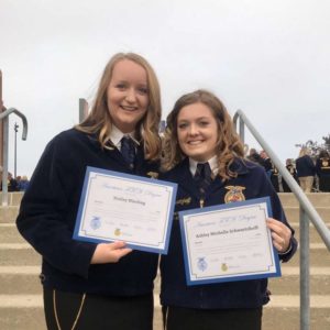 Two Decorah High School Graduates earn highest honor in FFA