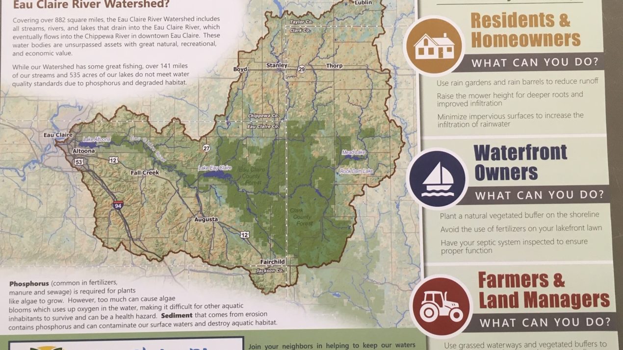 Eau Claire Watershed Coalition distributing informational placemats