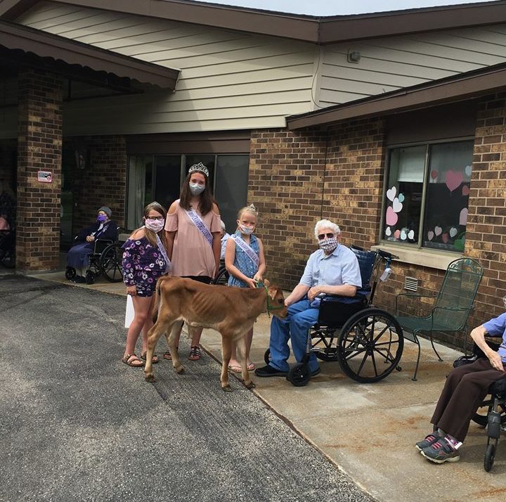 A “dairy” sweet visit brings smiles to Wisconsin nursing home residents