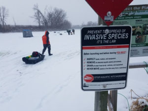 Don’t Spread Invasives While Ice Fishing