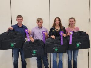 4-H Judging Top Honors Goes To…