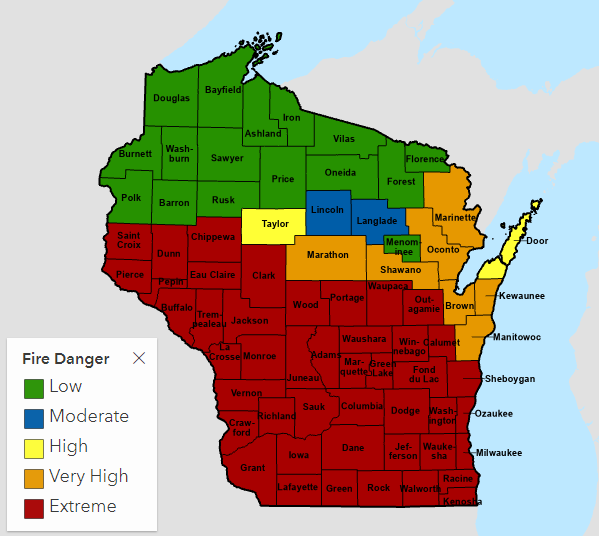 Extreme Fire Danger Today