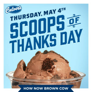 Culver’s Offers Single Scoop of Custard for $1 Donation on May 4