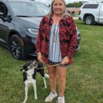 Lori Perry and her dog Ivy - Stock Dog Trials