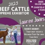 Lauren Jones - Beef Supreme Exhibitor