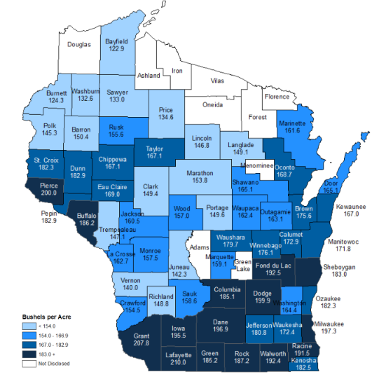 County Corn Yields Are In MidWest Farm Report